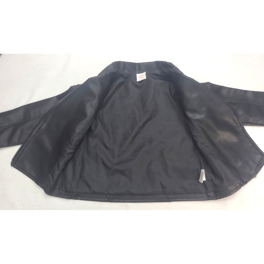 Wonder Nation Childs Faux Leather Motorcycle Jacket 4T - Picture 6 of 8